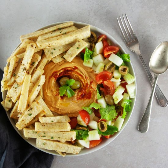 Garlic & Thyme Yam Chips