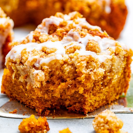 Glazed Pumpkin Coffee Cake