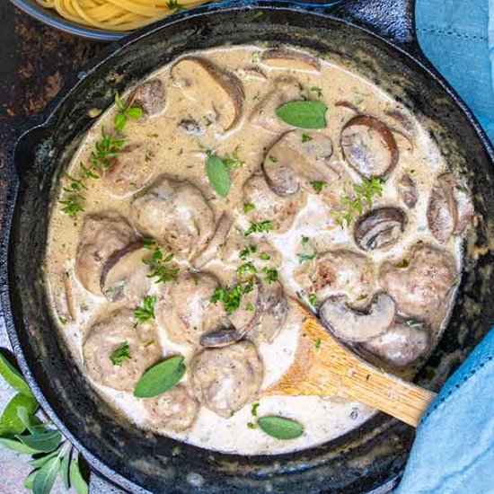 Grain-Free Meatball Stroganoff