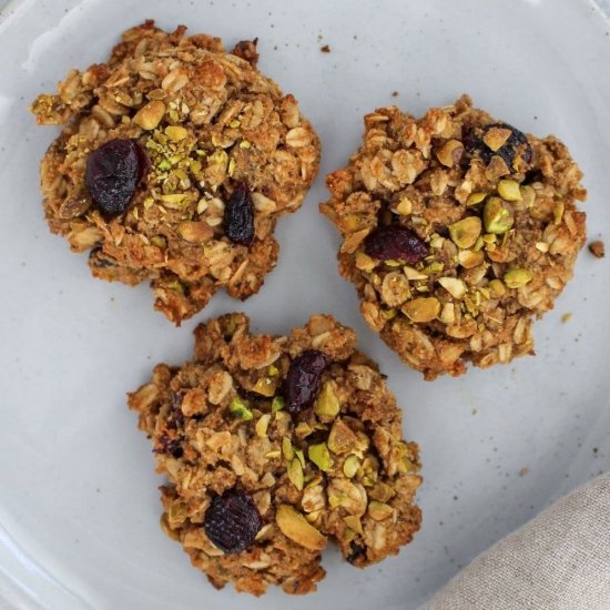 Cranberry Pistachio Oatmeal Cookies