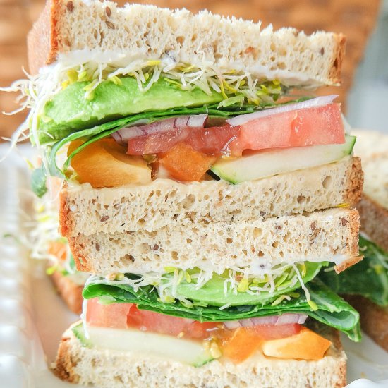 Gluten Free Veggie Sandwich