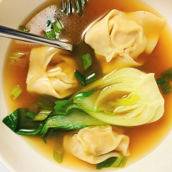 Ginger Chicken Wonton Soup