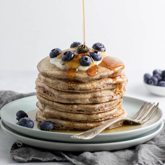 soft and fluffy cinnamon pancakes