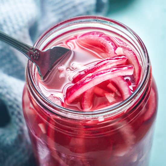 Garlicky Refrigerator Pickled Onion