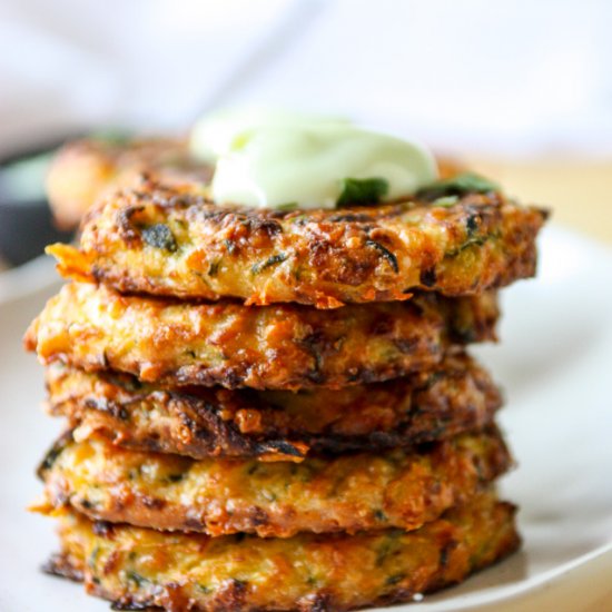 Baked Zucchini Fritters