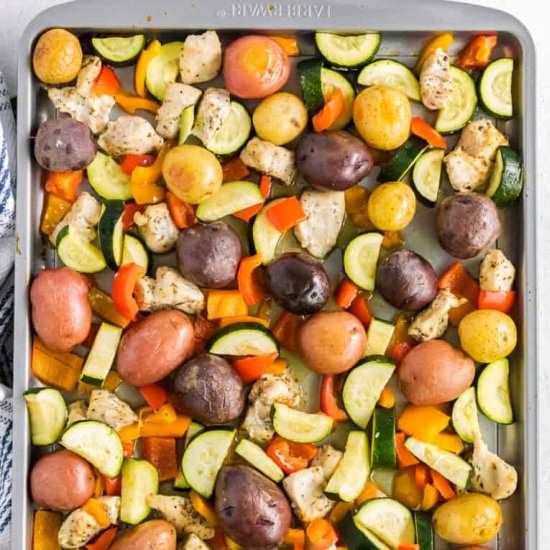 Sheet Pan Chicken and Veggies!