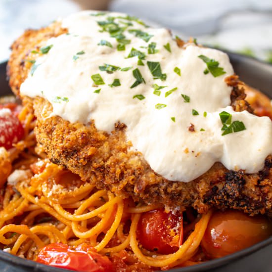 air fryer spicy chicken parmesan