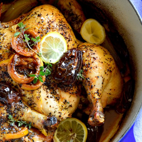 One Pot Date and Lemon Chicken