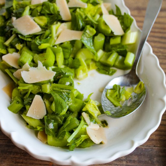 Easy Celery Salad with Parmesan