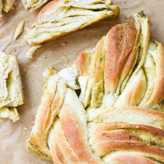 Italian Braided Pesto Bread