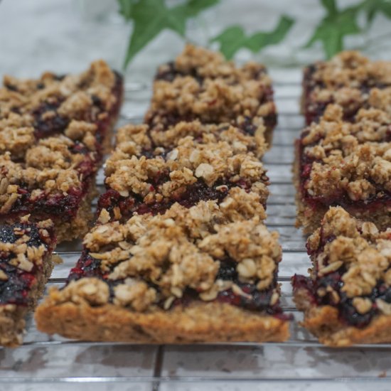 Healthy Blackberry Squares