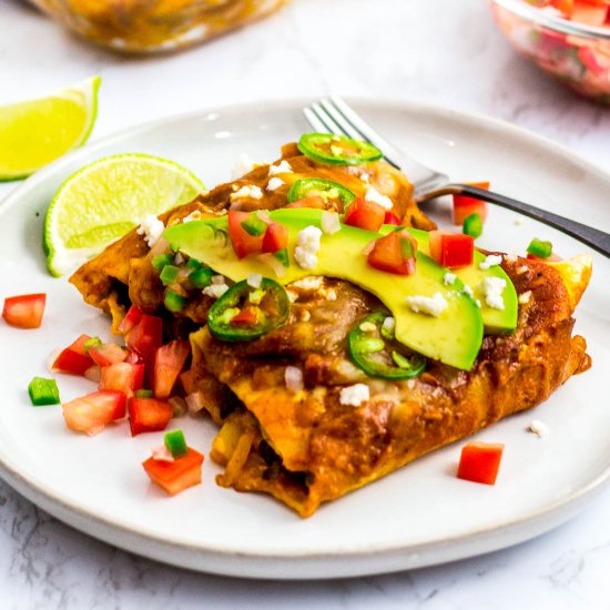 Summer Vegetable enchiladas