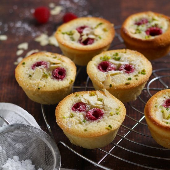 Raspberry and Almond Friands