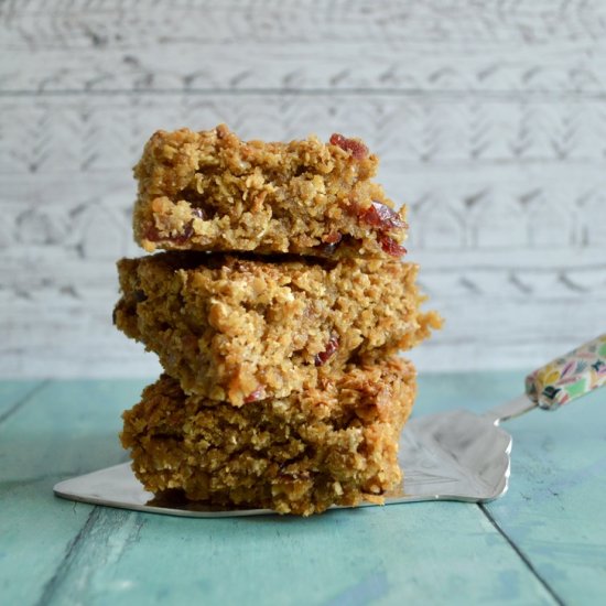 Orange and Cranberry Flapjacks