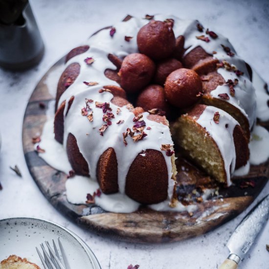 Gulab Jamun Cake