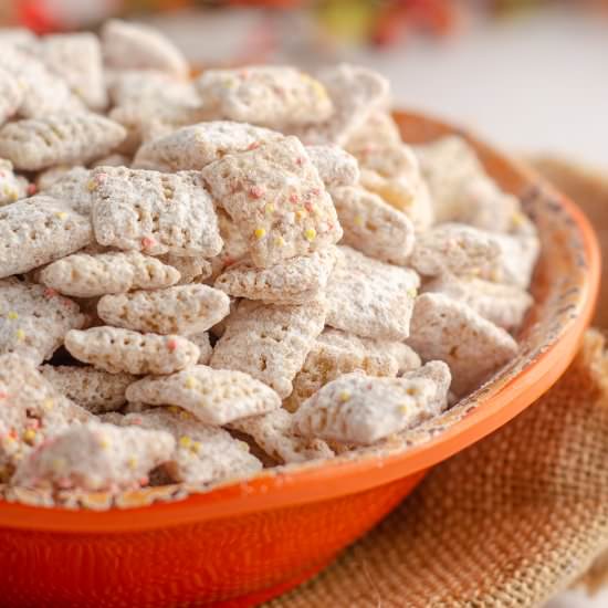 pumpkin spice puppy chow