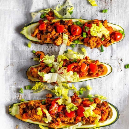 Taco Zucchini Boats