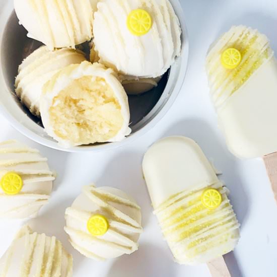 Lemon Velvet Cake Balls