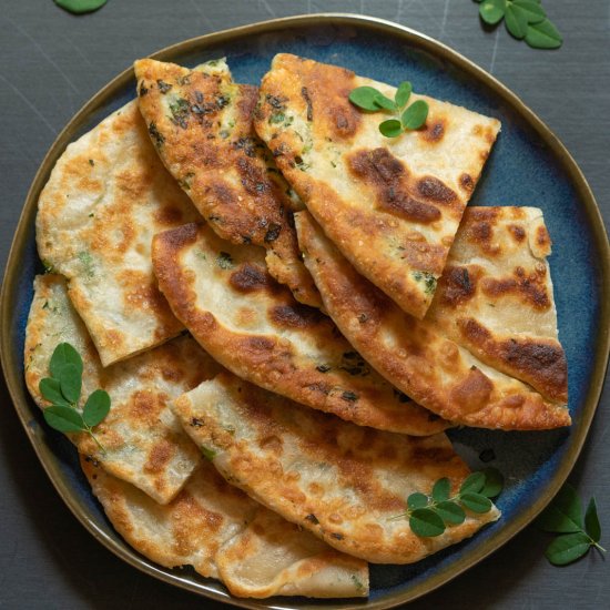 Moringa & Green Onion Pancakes