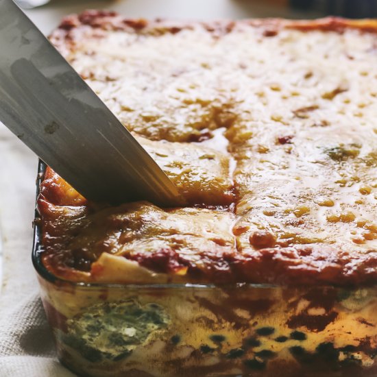 Spinach-Black Bean Lasagna