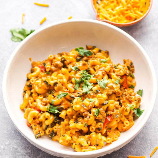 Healthier Taco Mac & Cheese