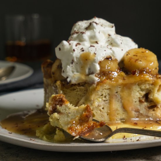 Bananas Foster Bread Pudding