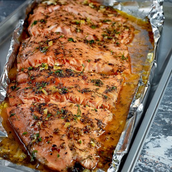 Honey Garlic Butter Salmon