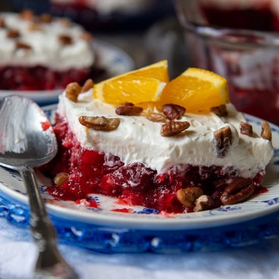 Raspberry Cranberry Jello Salad