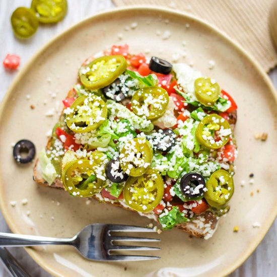 “7-Layer Dip” Mexican Avocado Toast