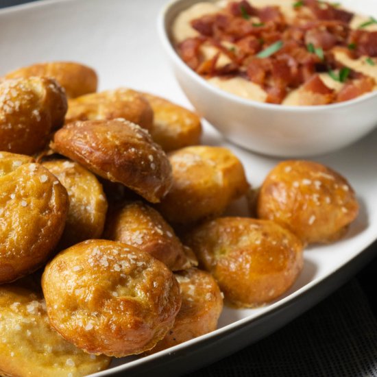 Pizza Dough Pretzel Bites