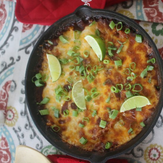 Skinny Skillet Enchiladas