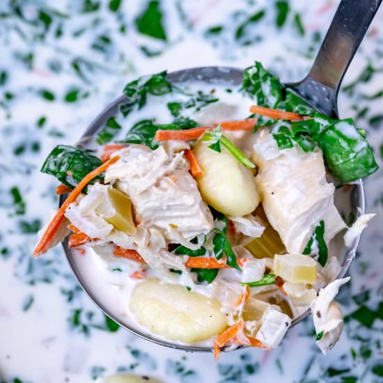 Slow Cooker Chicken Gnocchi Soup