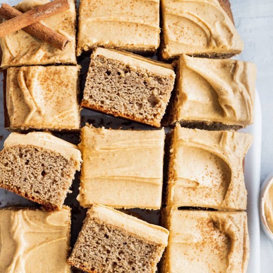 Spice Cake with Pumpkin Frosting