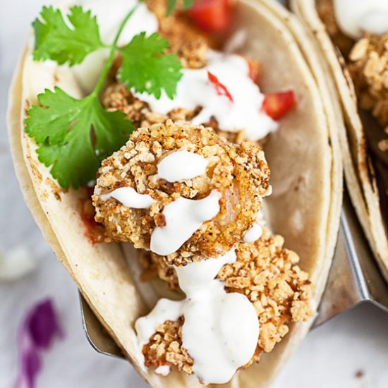 Air Fryer Shrimp Tacos