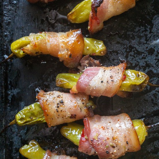 Bacon Wrapped Shishito Peppers