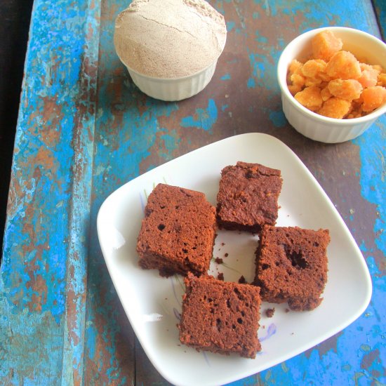 Finger Millet Jaggery cake