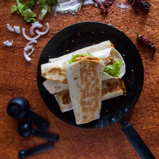 Paneer Wrap Recipe