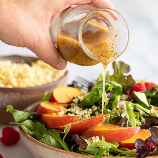 Nectarine and Raspberry Salad