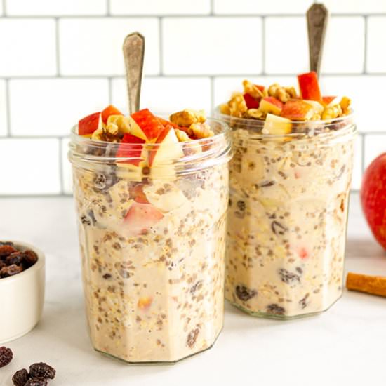 apple overnight oats