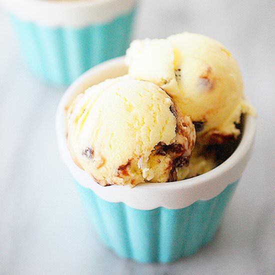 Chocolate key lime cookie ice cream