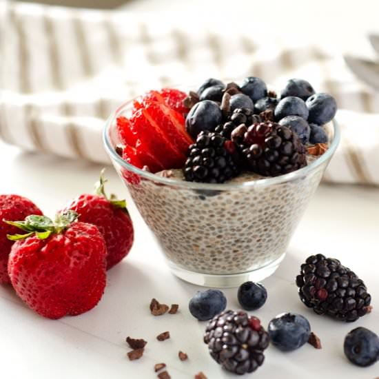 Almond Chia Seed Pudding