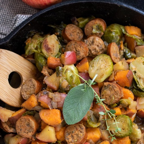 Chicken Sausage & Apple Skillet