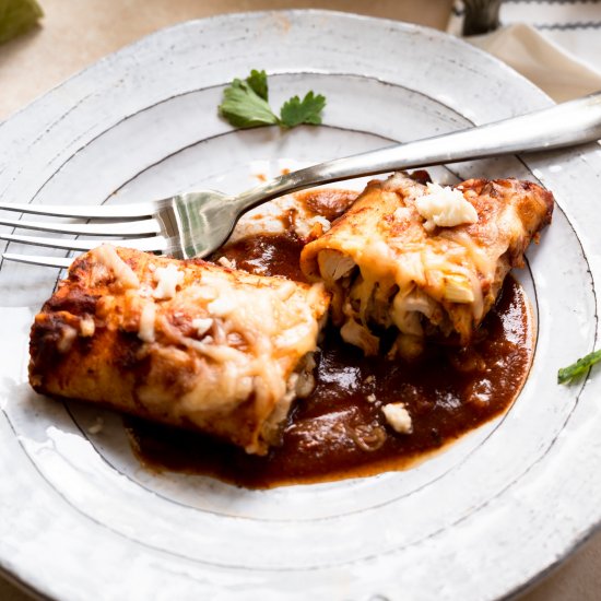 Chipotle Chicken Enchiladas