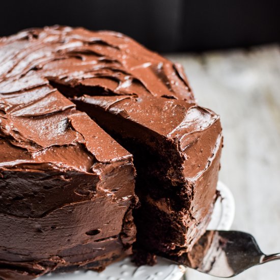 The Best Sourdough Chocolate Cake