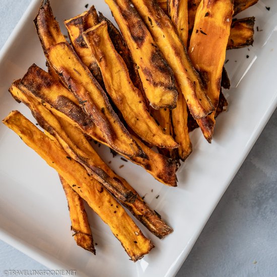 Crispy Air Fried Sweet Potato Fries