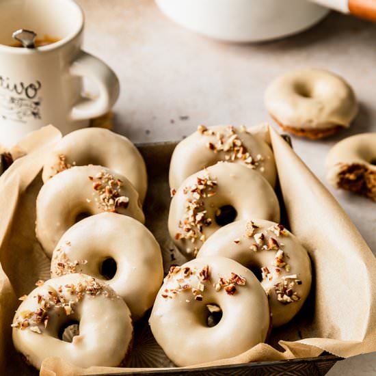 Maple Chai Baked Donuts