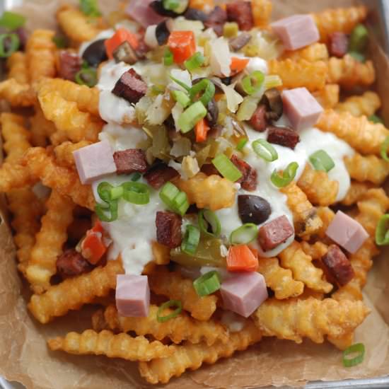 Loaded Muffuletta Fries