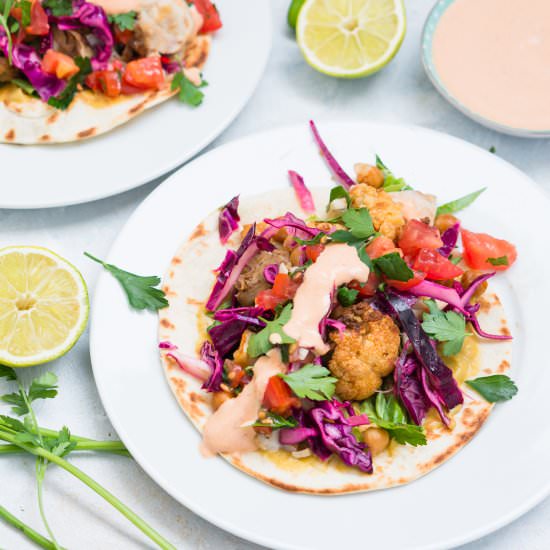 Fish and Cauliflower Tacos