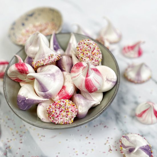 Sprinkle Meringue Kisses