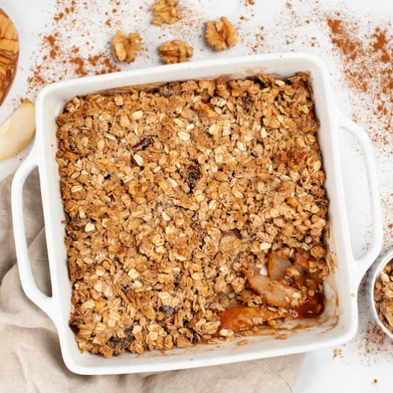 Vegan Pear Crumble